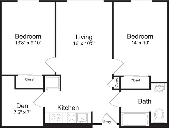 B08 - Renovated 407BA floor plan